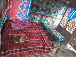 Glowing Mountain view tree house