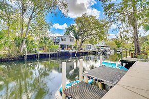 Spring Hill Home on Canal: Boat Dock & Pool Table!