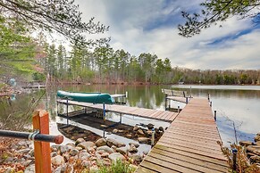 Lakefront Rhinelander Cabin w/ Dock & Fire Pit!