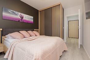 Dark Blue and Grey Apartment by Renters