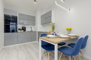 Dark Blue and Grey Apartment by Renters