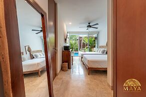 NHOA 107A Lux 2BR Condo Pool access in Aldea Zama