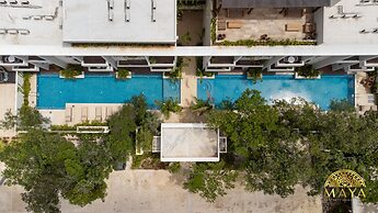 NHOA 107B Lux 1BR Condo Pool access in Aldea Zama