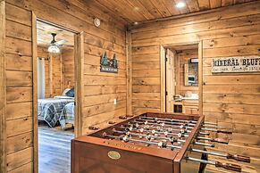 Mineral Bluff Cabin w/ Hot Tub + Game Room!