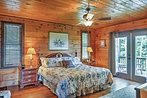 Secluded Morganton Cabin w/ Wooded Views & Hot Tub