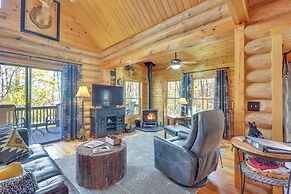 Blue Ridge Log Cabin w/ Hot Tub & Game Room!