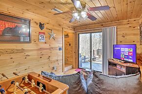 Blue Ridge Log Cabin w/ Hot Tub & Game Room!