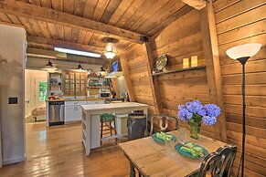 Artist's A-frame Cabin w/ New Interior + Deck