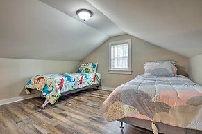 Creek-view Getaway w/ Deck, Yard, & Fire Pit!