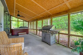 Bright Guyton Home w/ Private Yard & Hot Tub!