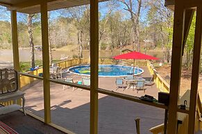 Lakefront Sparta Home w/ Private Pool & Dock!