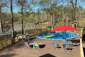 Lakefront Sparta Home w/ Private Pool & Dock!