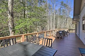 Airy Ellijay Home w/ Spacious Creekside Deck!