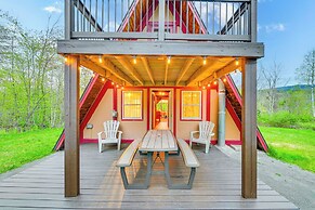 Walk to Ski Lift! Charming Hunter A-frame