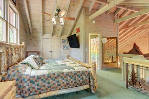 Cozy Cherry Log Cabin w/ Hot Tub & Mountain Views!