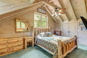 Cozy Cherry Log Cabin w/ Hot Tub & Mountain Views!