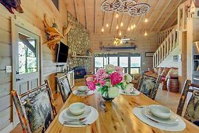 Cozy Cherry Log Cabin w/ Hot Tub & Mountain Views!