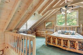 Cozy Cherry Log Cabin w/ Hot Tub & Mountain Views!