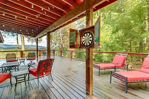 Cozy Cherry Log Cabin w/ Hot Tub & Mountain Views!