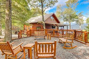 Cozy Cherry Log Cabin w/ Hot Tub & Mountain Views!