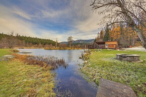Bonners Ferry Cabin w/ Wraparound Deck & Views!