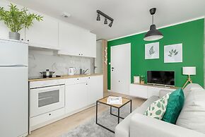 White and Green Apartment by Renters