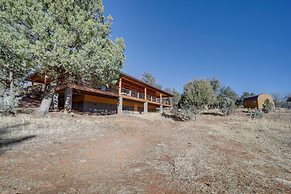 Airy Pine Cabin w/ Wraparound Deck Near Trails!