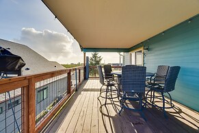 Canal-front Home in Ocean Shores w/ Dock & Views!