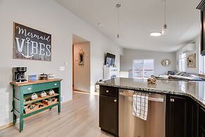 Canal-front Home in Ocean Shores w/ Dock & Views!