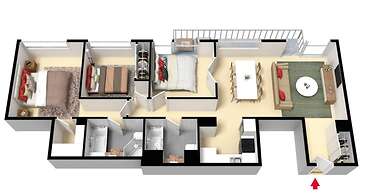 Spacious 3-bed Unit in Melbourne CBD w/ Pool & Gym