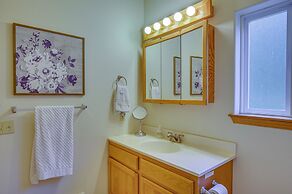 Hat Island Home w/ Stunning View & Wraparound Deck