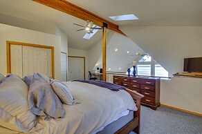 Hat Island Home w/ Stunning View & Wraparound Deck