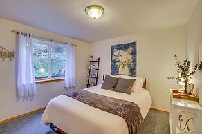 Hat Island Home w/ Stunning View & Wraparound Deck