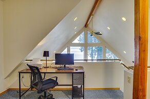 Hat Island Home w/ Stunning View & Wraparound Deck