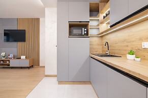 Dark Blue Apartment in Kraków by Renters