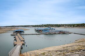 Walk to Beach: Farmhouse w/ Lake Travis Views!