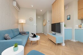 Bright Blue Apartment by Renters