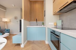 Bright Blue Apartment by Renters