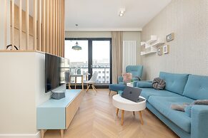 Bright Blue Apartment by Renters
