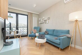 Bright Blue Apartment by Renters