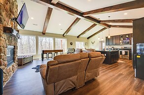 Home Gym & Fireplace: Roaring River Retreat