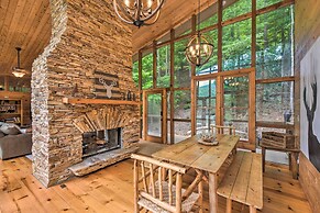 Lakefront Glass House Cabin w/ Mountain Views!