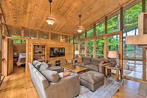 Lakefront Glass House Cabin w/ Mountain Views!