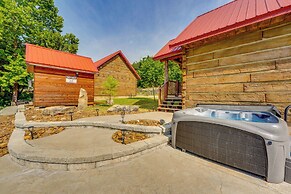 Scenic 'antler's Lodge' Cabin w/ Grill in Branson!