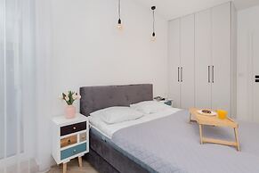 Aesthetic Deep Blue Apartment by Renters