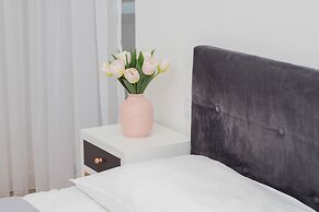 Aesthetic Deep Blue Apartment by Renters