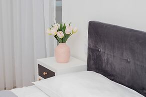 Aesthetic Deep Blue Apartment by Renters