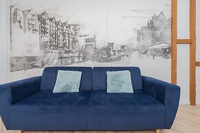 Aesthetic Deep Blue Apartment by Renters