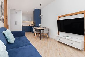 Aesthetic Deep Blue Apartment by Renters