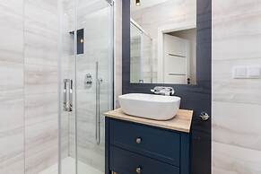 Aesthetic Deep Blue Apartment by Renters